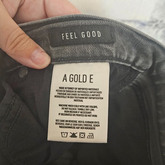 Agolde Jeans Sophie High Rise Crop Maverick Size 29 Black Distressed - Picture 4 of 9